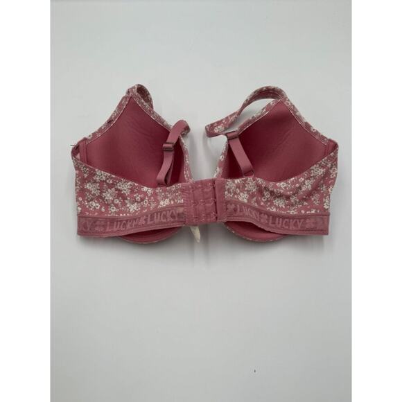 Lucky Brand Pink Floral Underwire Bra Size 40D - Picture 2 of 9